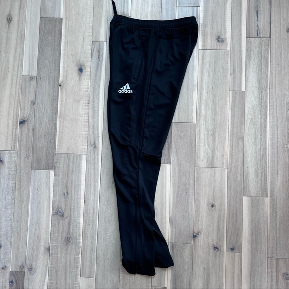 Adidas Climalite Black Core soccer Training Tapered Pants Youth L - Picture 11 of 12